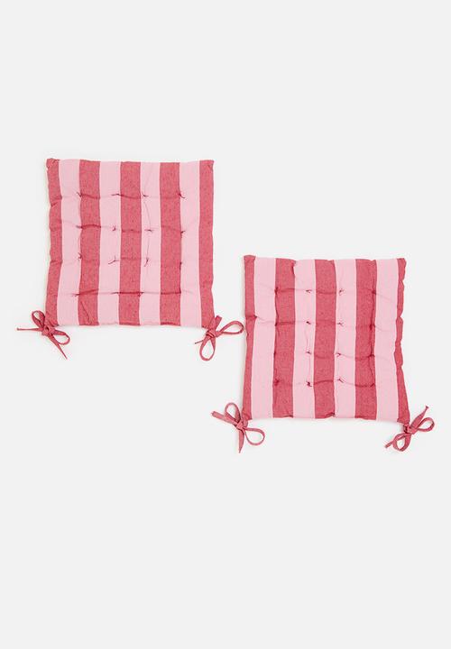H&S - Sig chair pad set of 2 - Red