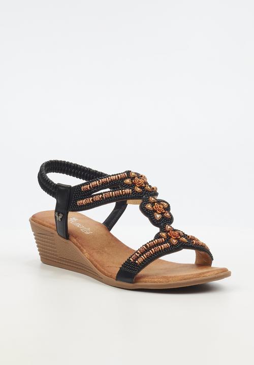 Butterfly Feet - Tinika 1 wedge - black