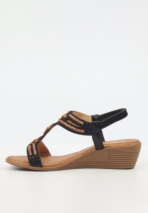 Butterfly Feet - Tinika 1 wedge - black