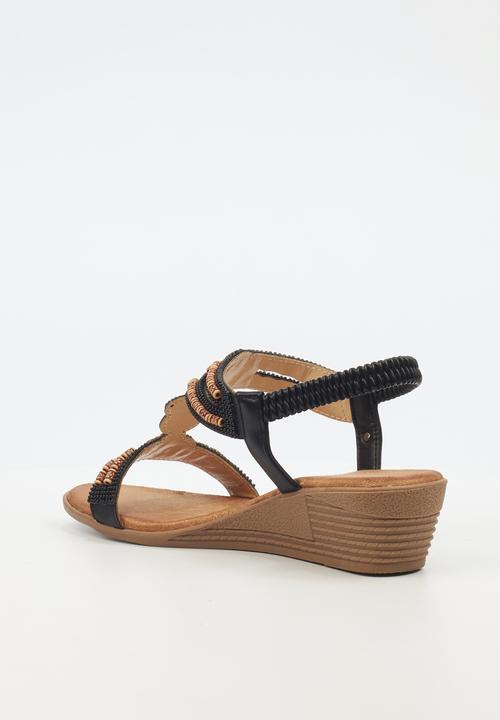 Butterfly Feet - Tinika 1 wedge - black