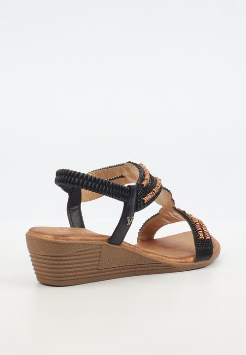 Butterfly Feet - Tinika 1 wedge - black