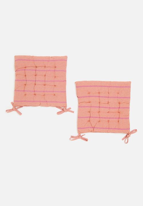 H&S - Sig chair pad set of 2 - Orange