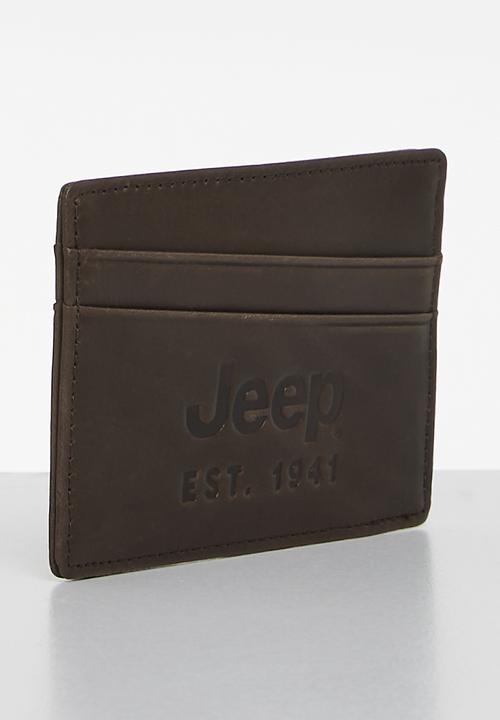 JEEP - Compass Card Holder - Camel