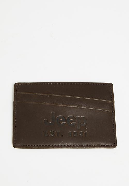 JEEP - Compass Card Holder - Camel