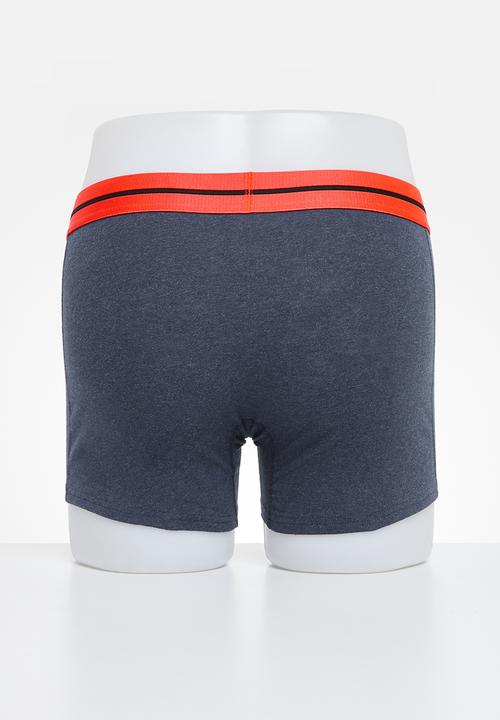 Superdry. - Boxer Double Pack - Dark Indigo Blue Marl