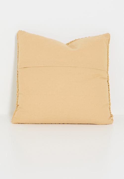 H&S - Cotton knitted cushions with inner - Beige