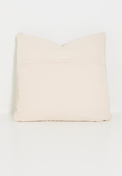 H&S - Cotton knitted cushions with inner - Sand