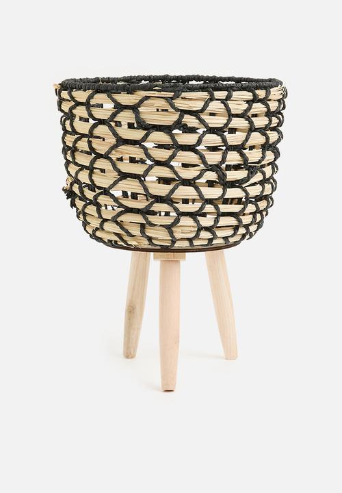 H&S - Ibiza flower pot set of 2 - Natural
