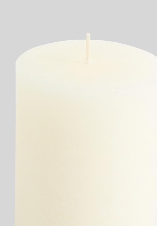 H&S - Med Pillar Candle - White