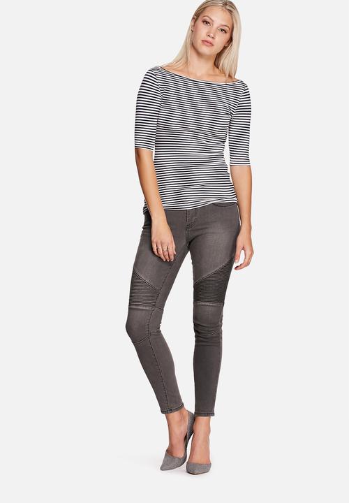 Y.A.S - Base Stripe Boatneck Top