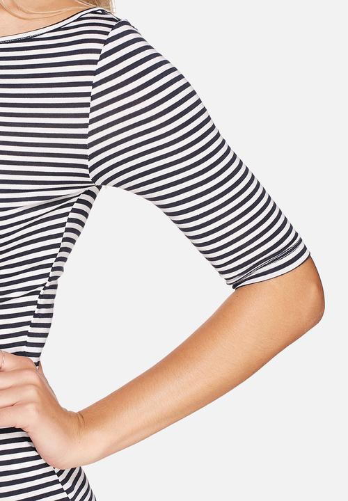 Y.A.S - Base Stripe Boatneck Top