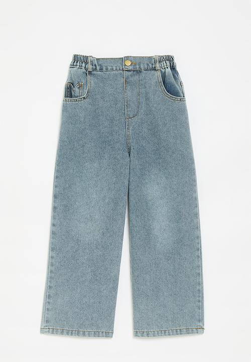 Pop Candy - Wide leg jeans-blue