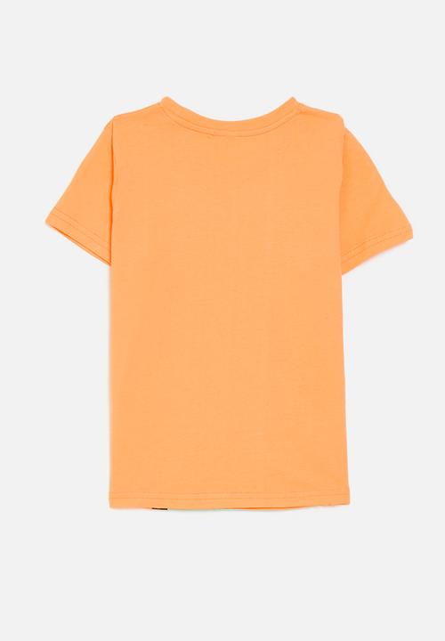 Pop Candy - Shark print crew neck tee - orange