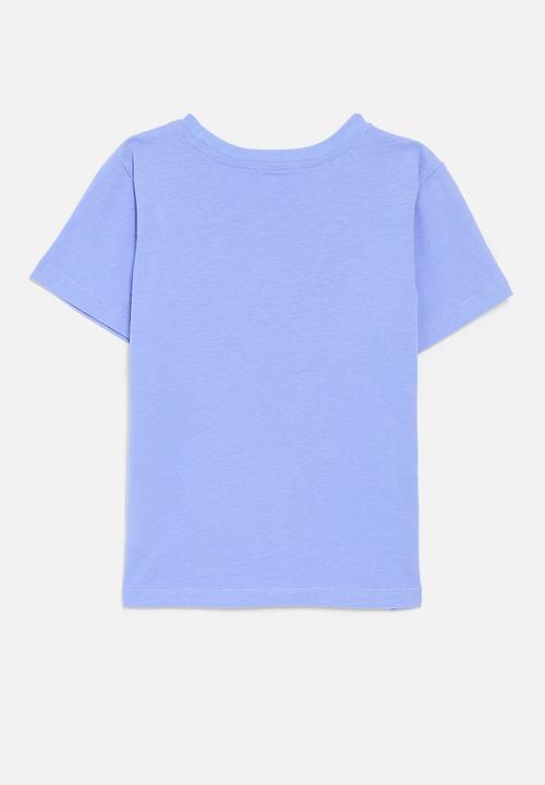 Pop Candy - Printed crew neck tee - blue