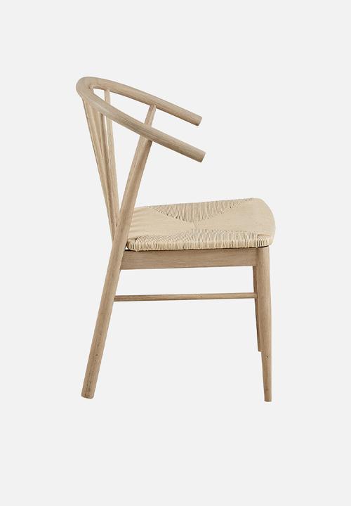 Sixth Floor - Cassandra dining chair with armrest - natural