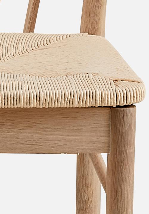 Sixth Floor - Cassandra dining chair with armrest - natural