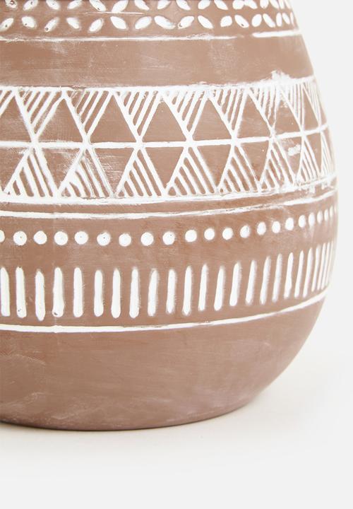 H&S - Scented Cement Pot Candle - Exotic Wood