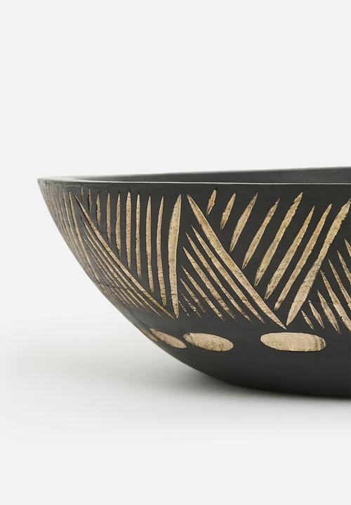 H&S - Mango Wood Decorative Bowl