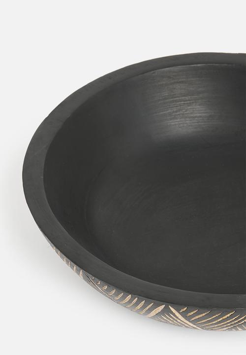 H&S - Mango Wood Decorative Bowl