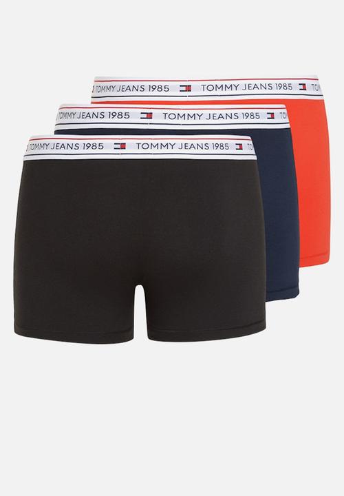 Tommy Hilfiger - 3P TRUNK - Blk/Hot Heat/Drk Ngh Nvy