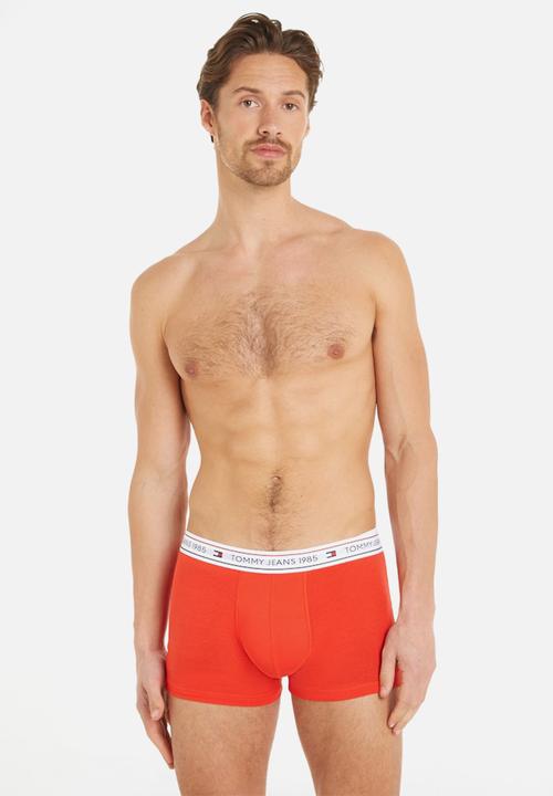Tommy Hilfiger - 3P TRUNK - Blk/Hot Heat/Drk Ngh Nvy