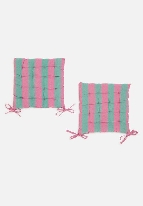 H&S - Sig chair pad set of 2 - Green