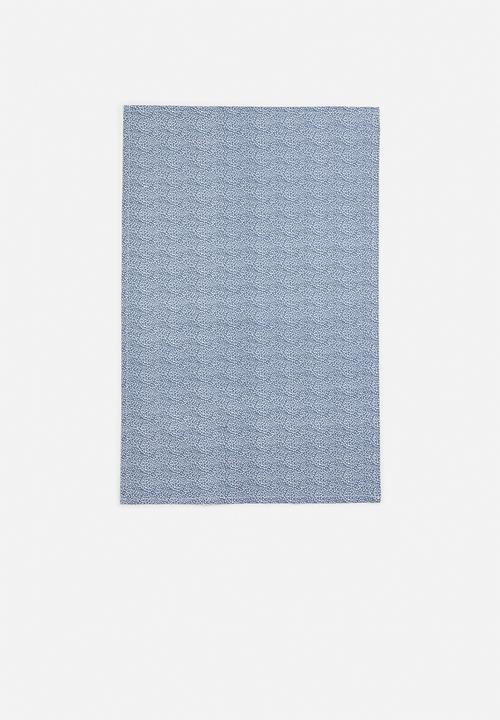Excellent Houseware - Kitchen towels set of 3 - Blue