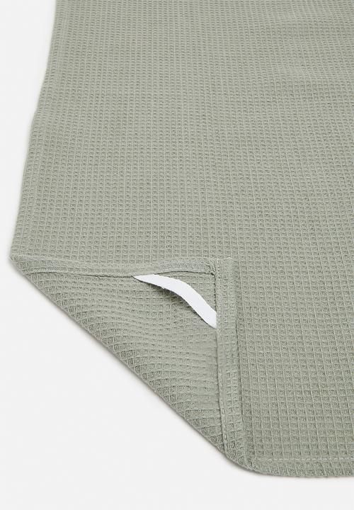 Excellent Houseware - Kitchen towels set of 3 - Green