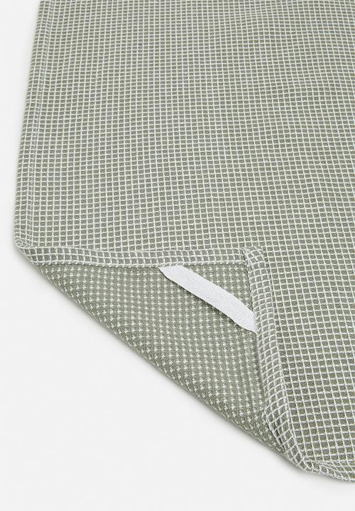 Excellent Houseware - Peta kitchen towel set of 3 - Green
