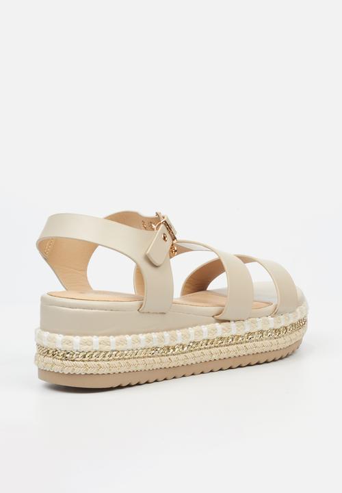 Miss Black - Bekki 1 chunky flatform - stone