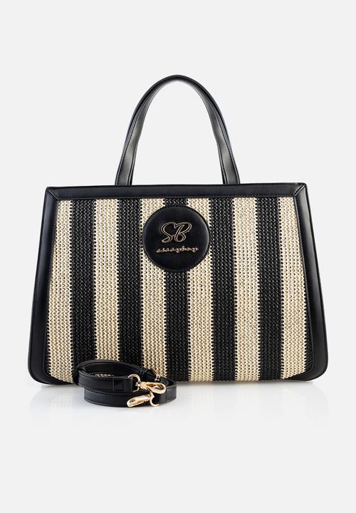 SISSY BOY - Woven Tote - Black/ Beige