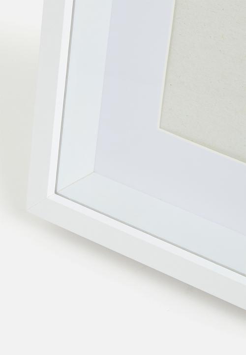 H&S - Photo Frame White Set of 2