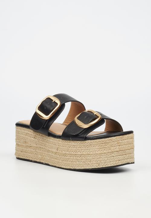 Miss Black - Hemp 1 espadrille - black