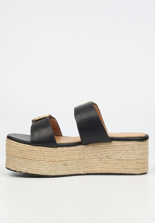 Miss Black - Hemp 1 espadrille - black