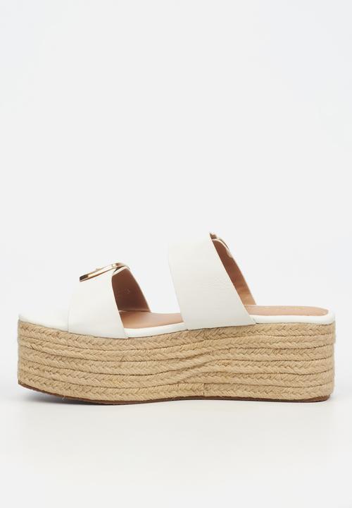Miss Black - Hemp 1 espadrille - white