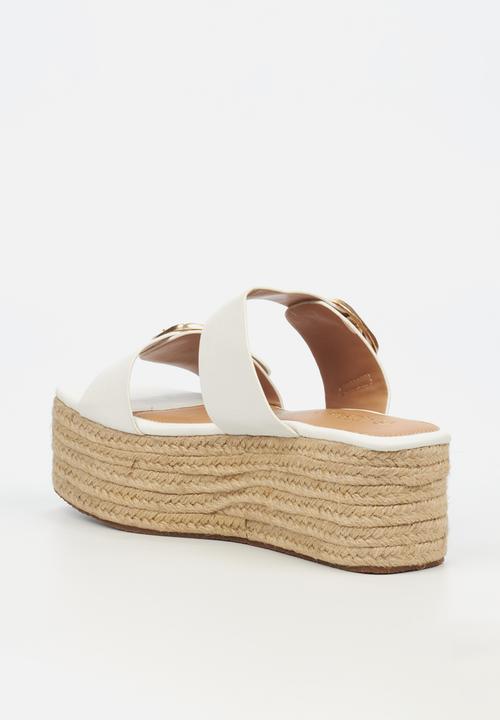 Miss Black - Hemp 1 espadrille - white