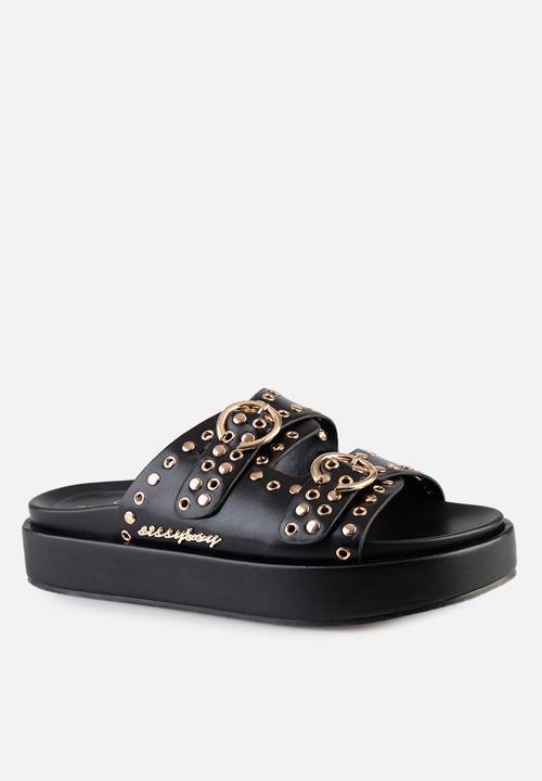 SISSY BOY - Stud slide - black