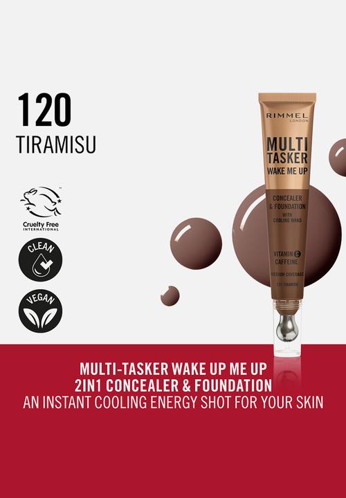 Rimmel - Multi-Tasker Wake Me Up Concealer & Foundation - Tiramisu