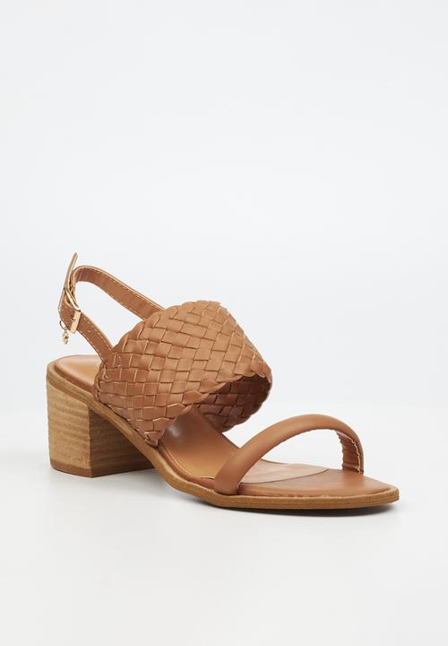 Miss Black - Seranno 2 block heel - tan