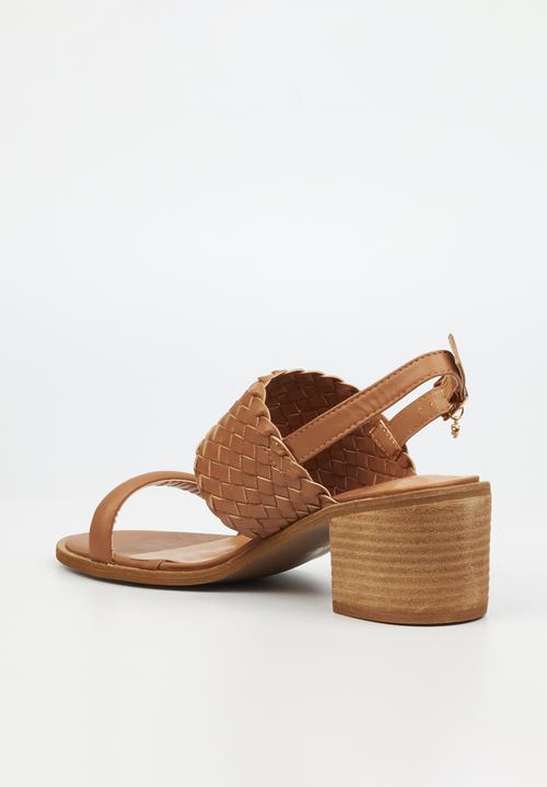 Miss Black - Seranno 2 block heel - tan