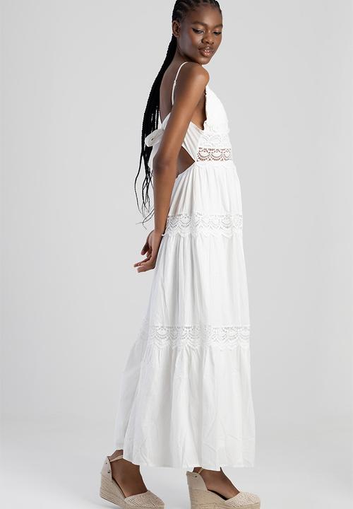 SISSY BOY - Aurelia Tiered Maxi Dress - Off White