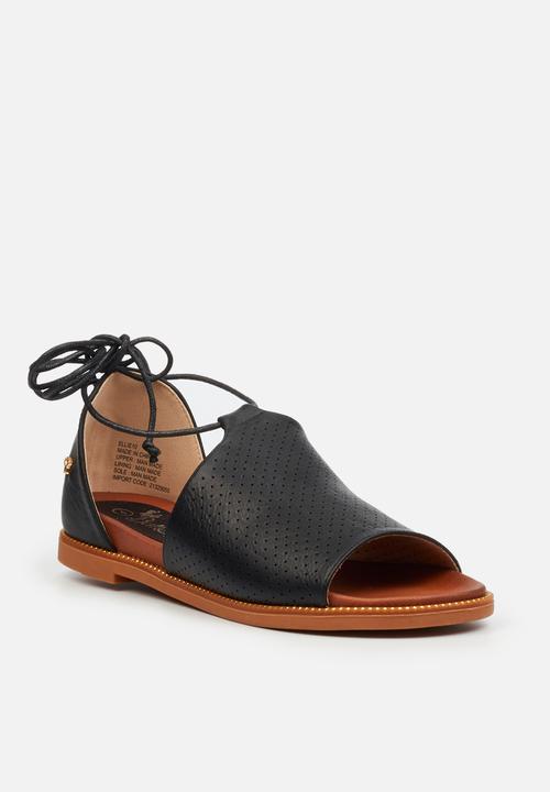 Butterfly Feet - Ellie 10 strappy - black
