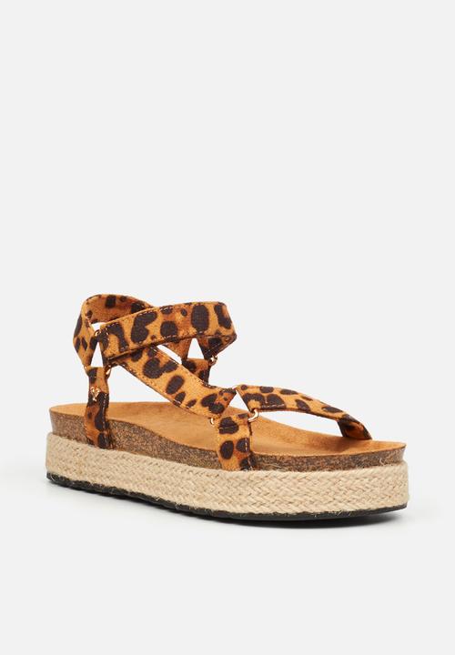 Butterfly Feet - Pisces 1 flatform - leopard
