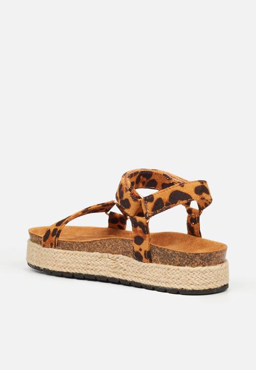Butterfly Feet - Pisces 1 flatform - leopard
