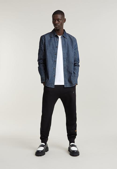 G-STAR - Regular denim shirt l\s - worn in sea stone