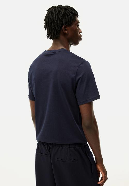 H&M - Slim fit pima cotton T-shirt - navy