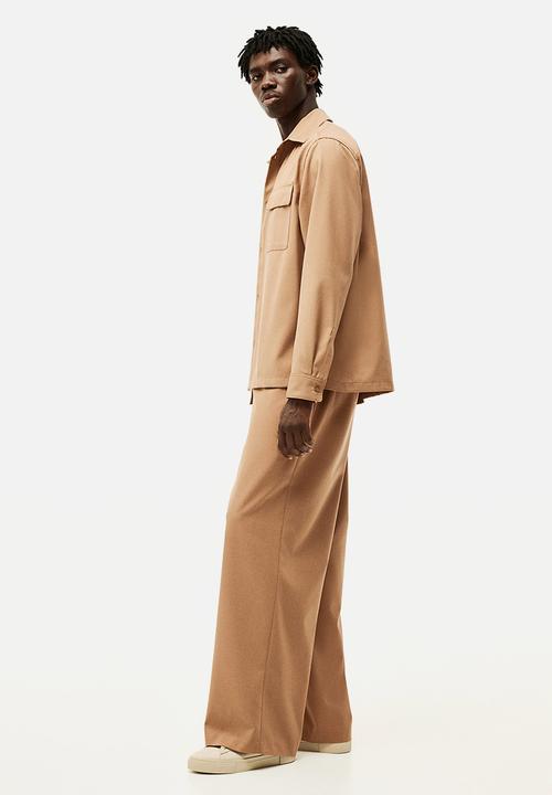 H&M - Regular fit twill overshirt - brown