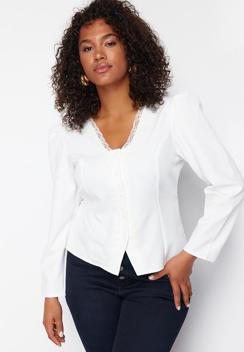 Trendyol Women's Regular Plus Size Sweater In Grey