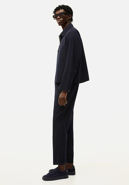 H&M - Slim fit tailored joggers - navy