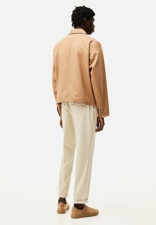 H&M - Slim fit tailored joggers - beige